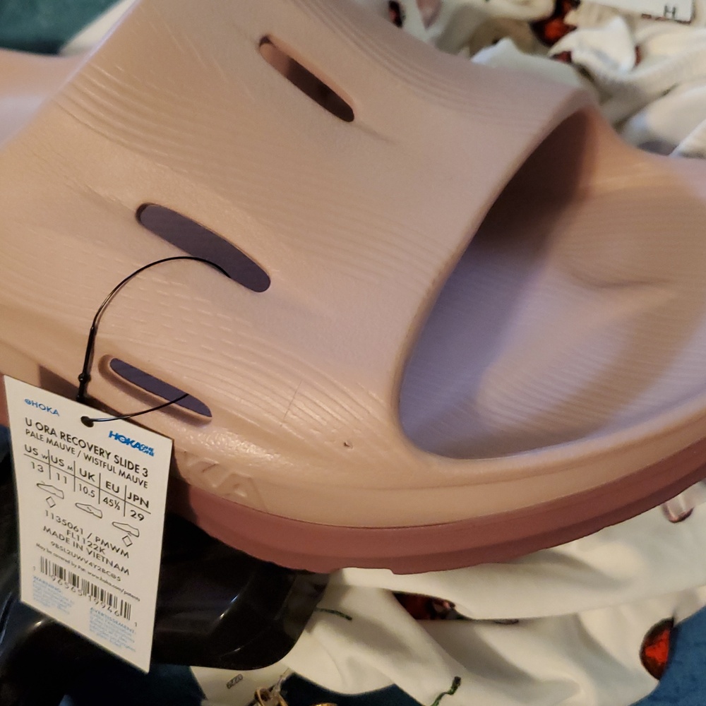 HOKA ORA Recovery 3 pale mauve wistful mauve Slides size 13 Women 11 Men new - Picture 6 of 6